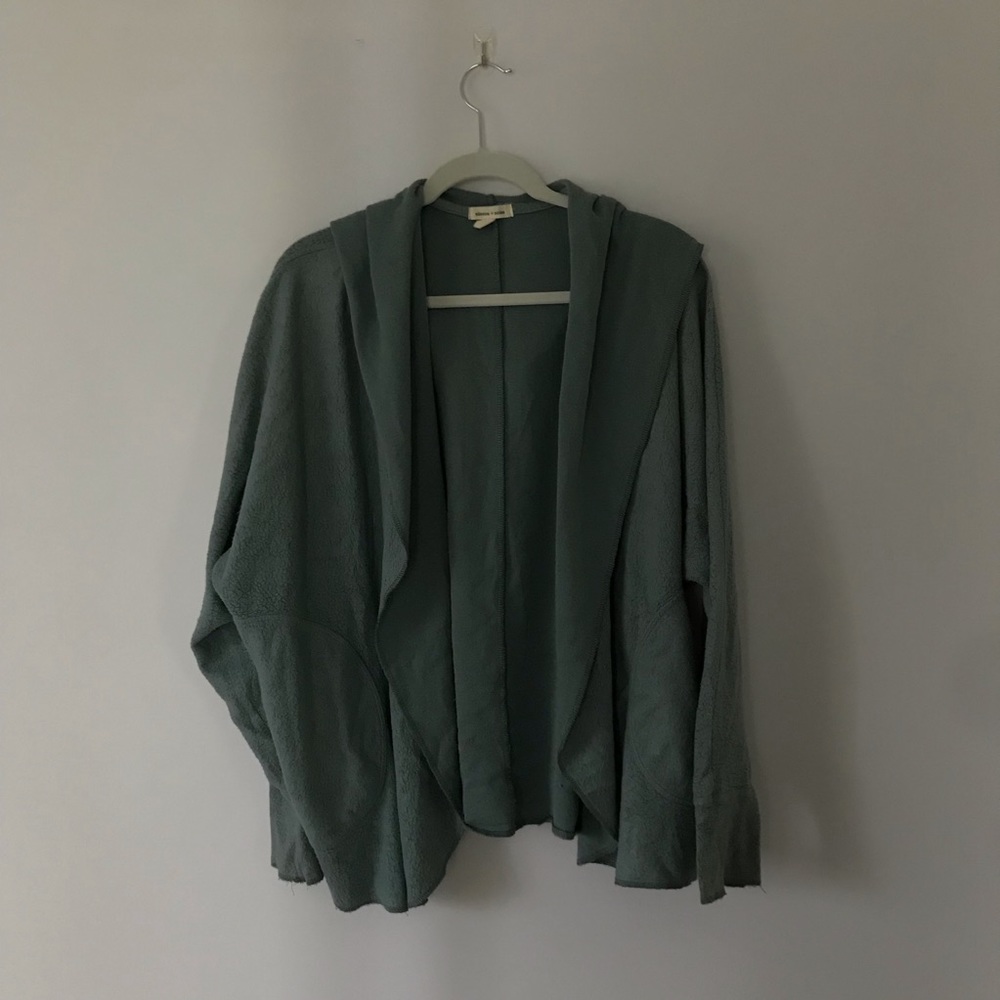 Soft Cozy Fleece Cardigan Open Hoodie